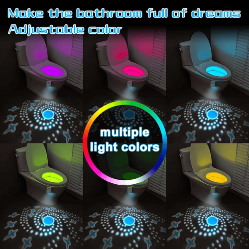 Waterproof LED Rechargeable Toilet Smart Night Light