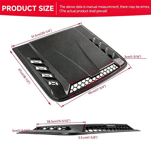 Car Hood Vent Bonnet Scoop Decorative Cover