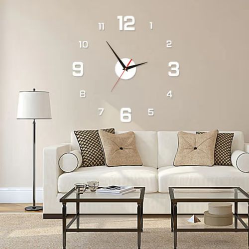 3D DIY Luminous Acrylic Wall Clock Set