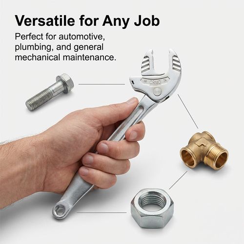 Self-Adjusting Heavy-Duty Multi-Function Wrench