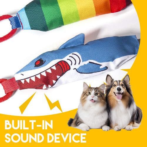 Interactive Shark Dog Tug Toy