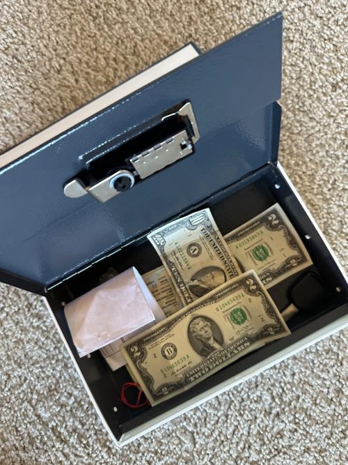 Hidden Book Safe Lock Box