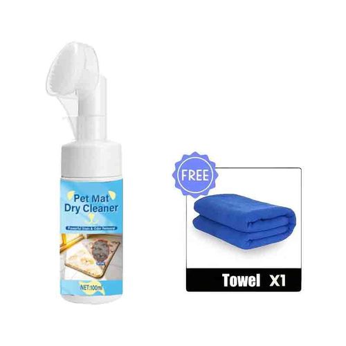 Waterless Foaming Cleaner For Pet Pads With Brush