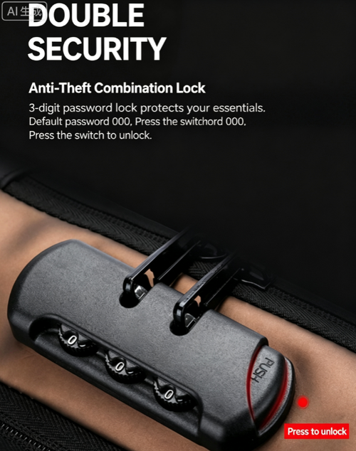 USB Charging Sport Sling Anti-theft Shoulder Bag