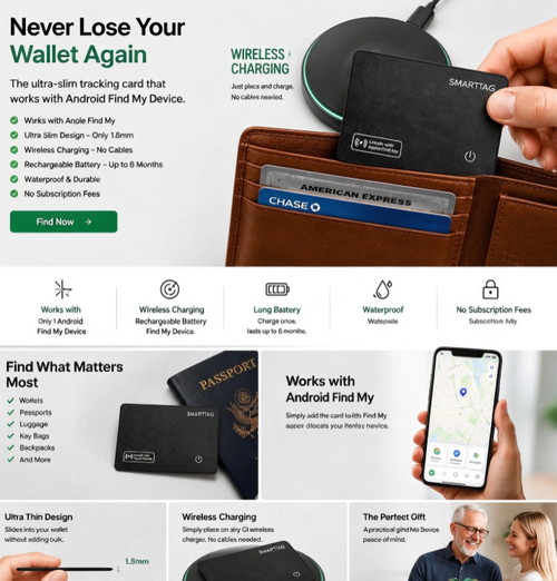 Ultra-thin SMARTTAG tracker