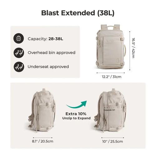 Waterproof Carry-On Travel Backpack
