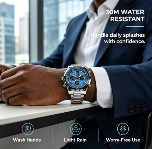 Men's Waterproof Military Watch