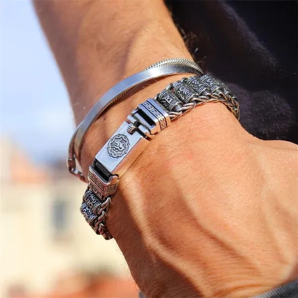 Tibetan Prayer Scroll Bracele