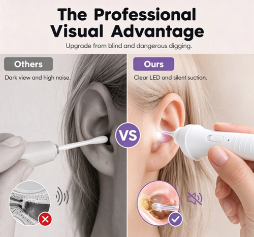 LED Ear Wax Vacuum Cleaner