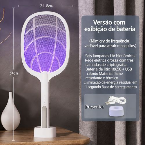 Raquete elétrica inteligente com controle por luz