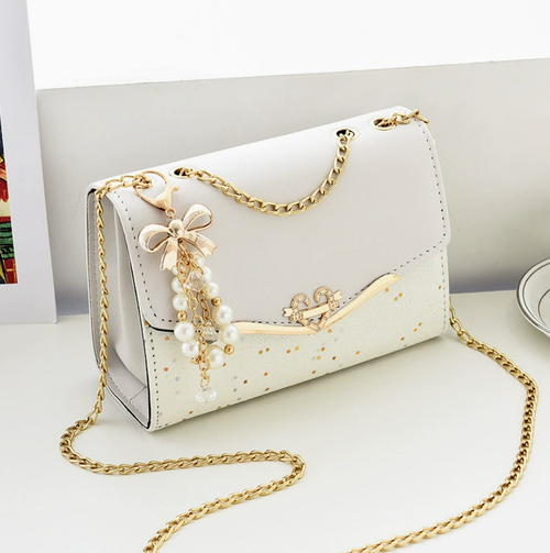 2026新款链条斜挎女包韩版ins时尚百搭 高级单肩包亮片潮