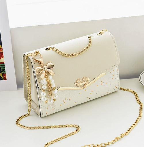 2026新款链条斜挎女包韩版ins时尚百搭 高级单肩包亮片潮