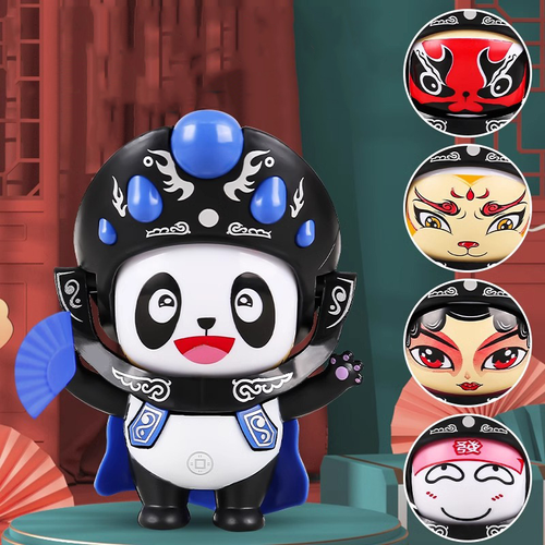 New hot selling face changing panda opera mask decompression toy (2 pieces)