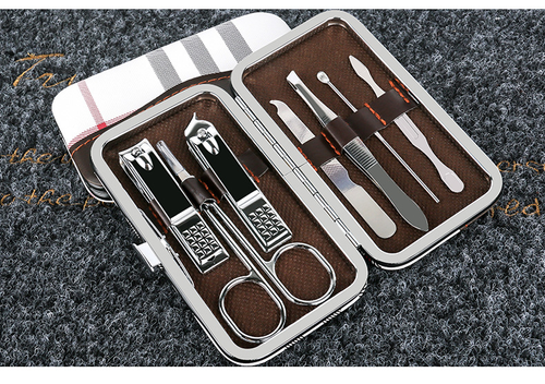 Home 7-piece stainless steel nail trimming and beauty manicure set