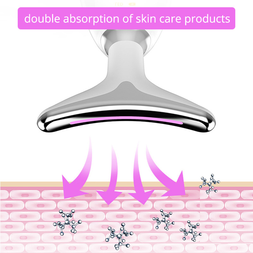 Hot Selling Beauty Products Mini Neck Care Device Massager LED Lamp Beauty Instrument Facial Neck Anti Wrinkle Anti-Aging