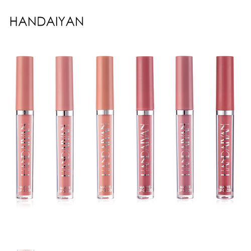 6-piece matte liquid long-lasting non-stick cup waterproof lip gloss