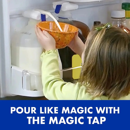 Magic Tap, Beverage and Milk Spill-Proof Hands-Free Dispenser（3 pack）