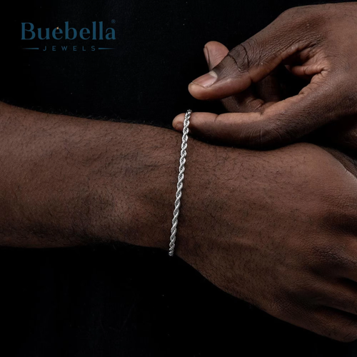 Hip Hop Hipster Accessories Fashion Stainless Steel Bracelets Statement 6mm Twist Chain Bracelet for Women Men