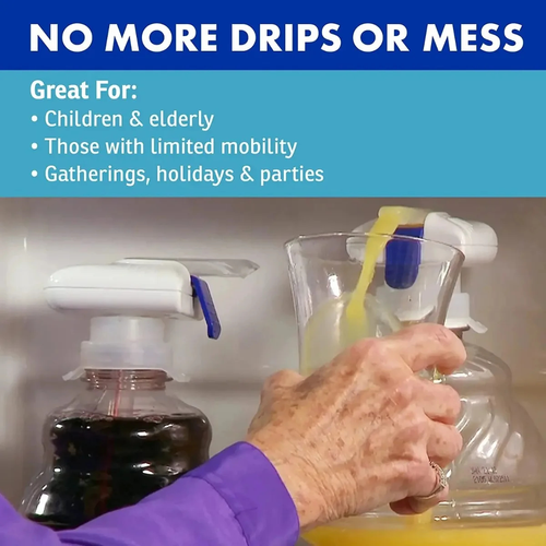 Magic Tap, Beverage and Milk Spill-Proof Hands-Free Dispenser（3 pack）