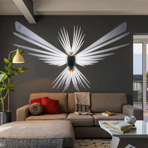 Eagle-style cool LED night light, warm color, wall-mounted bedroom light, suitable for Halloween, Christmas and daily use