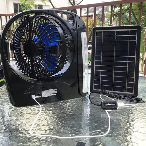 High Quality and Energy Saving Table Fan With Led Light Rechargeable Table Fan Portable Solar 8 Inch Table Fan 378 sales