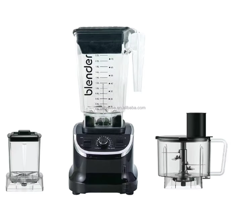 Commercial Electric Juicer Blender Grinder Big Capacity Table Structure Smoothie Maker Household Use Vetable Fruit Accessory（0.8L+2.5L）