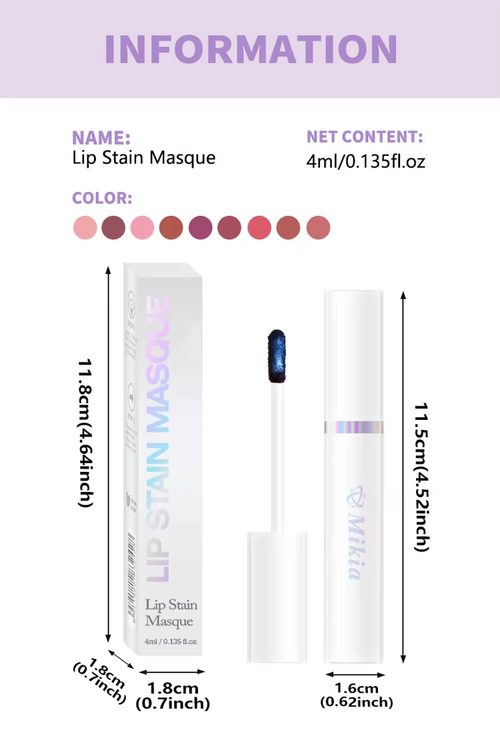 Matte Plumping Liquid Vegan Mineral Vegan Lip Color（2 pack）