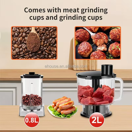Commercial Electric Juicer Blender Grinder Big Capacity Table Structure Smoothie Maker Household Use Vetable Fruit Accessory（0.8L+2.5L）