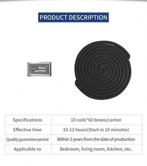 Household mosquito repellent incense coil with stand（4 pieces）