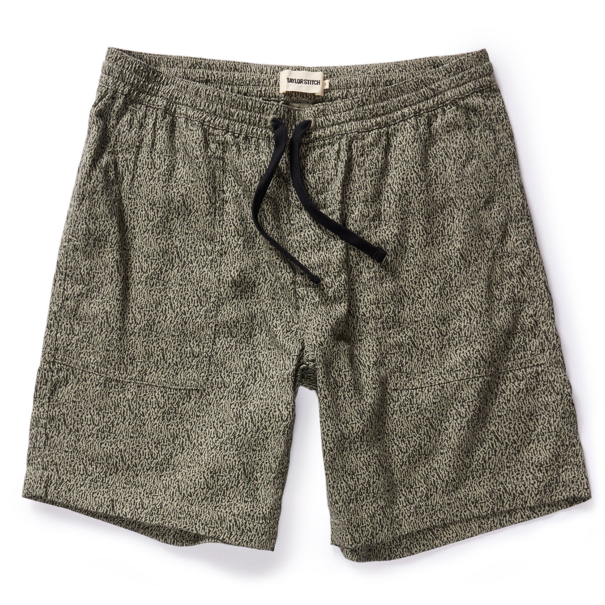 Avonw Apres Trail Short in Static Camo Double Cloth