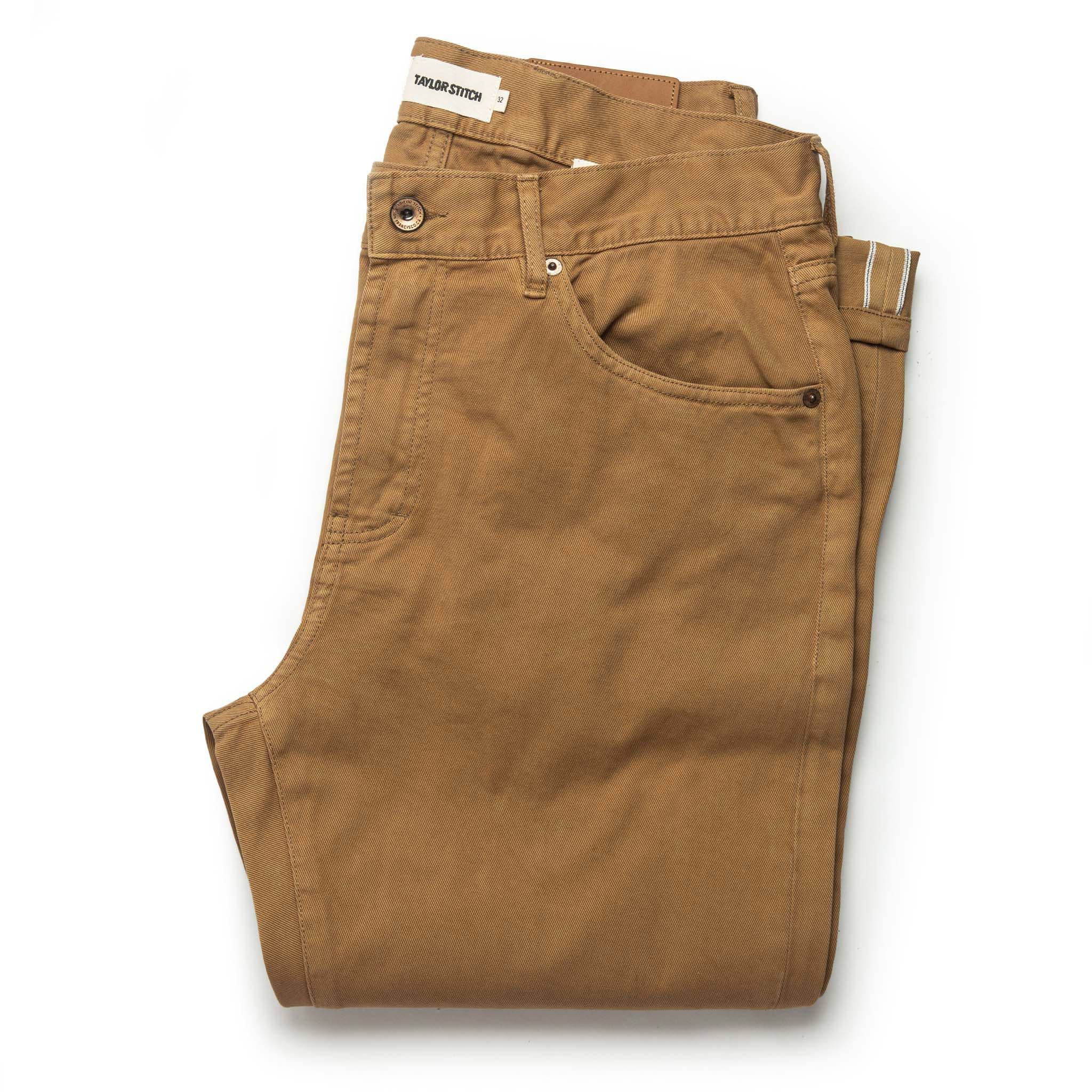 Avonw Democratic All Day Pant in British Khaki Selvage