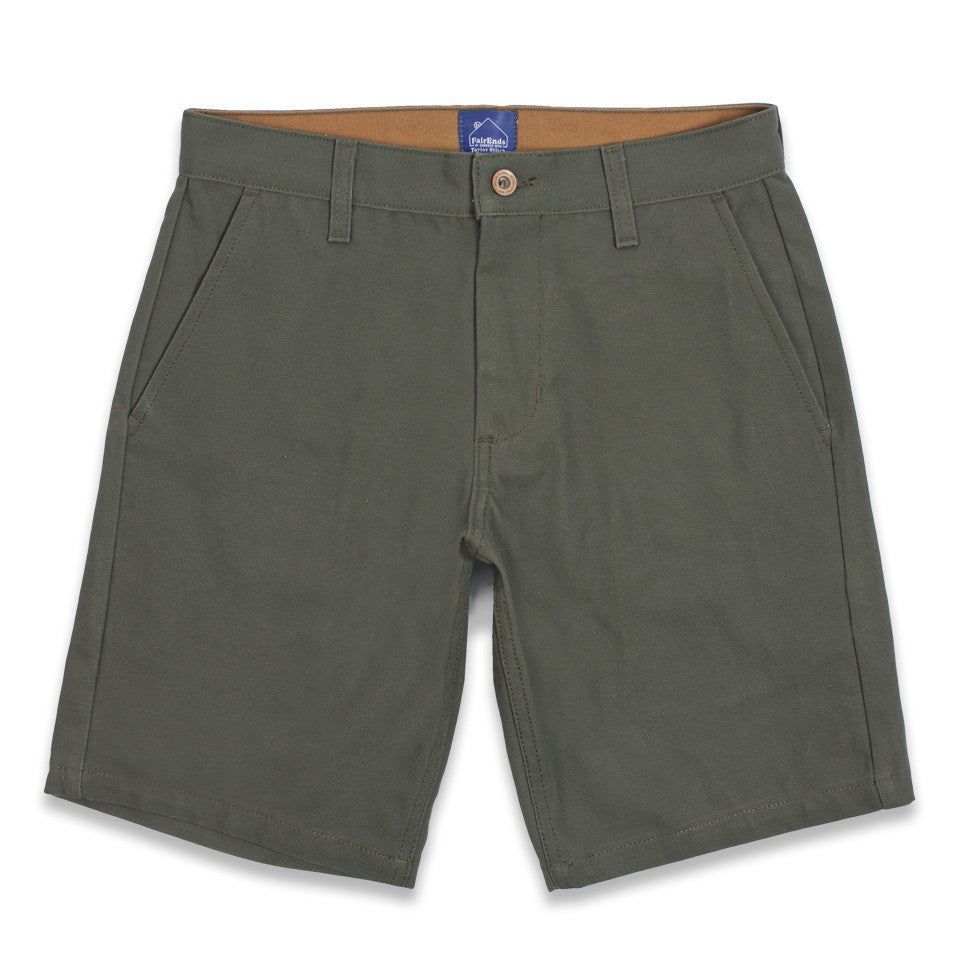 Avonw Camp Short in Moss Duck Canvas