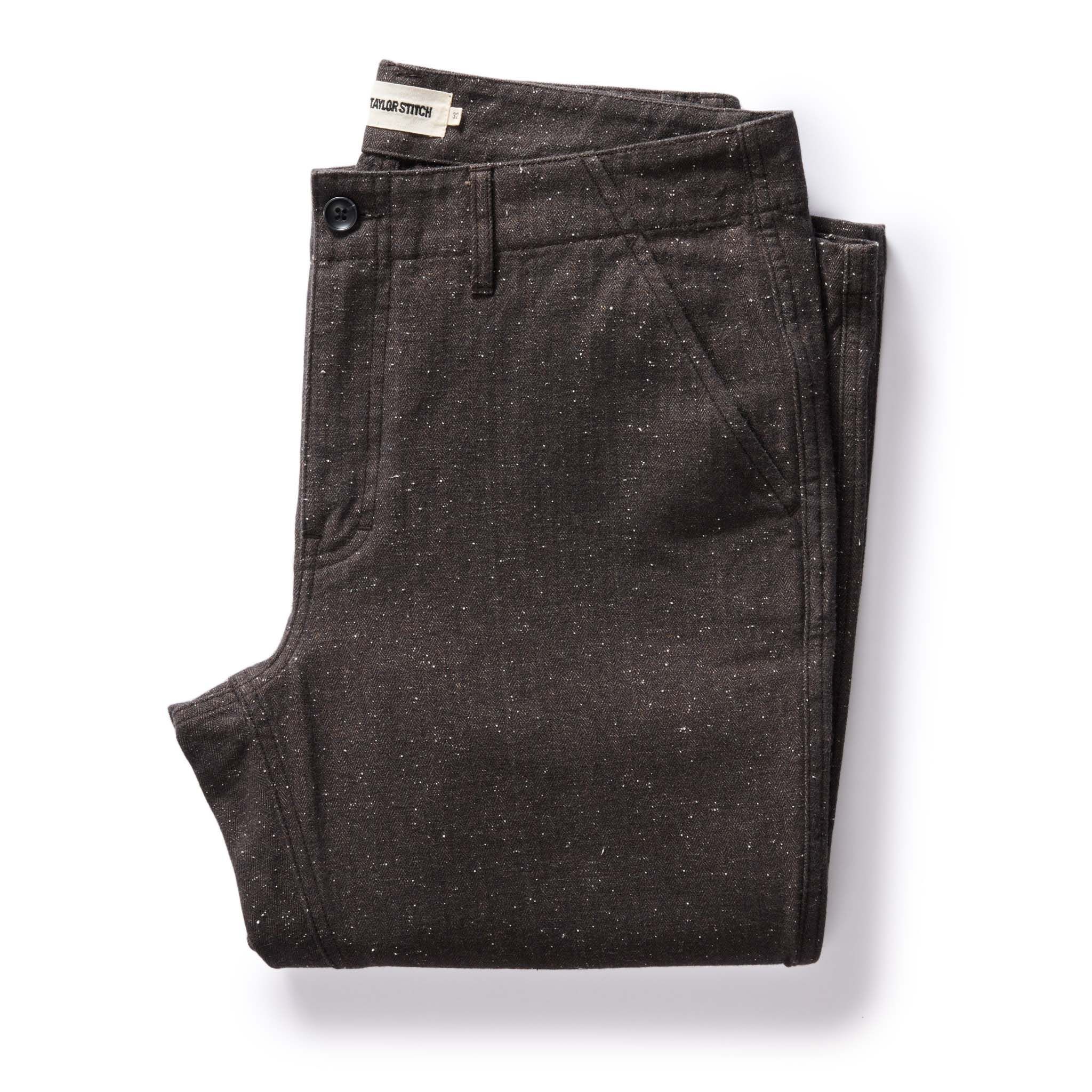 Avonw Carnegie Pant in Peat Nep Herringbone