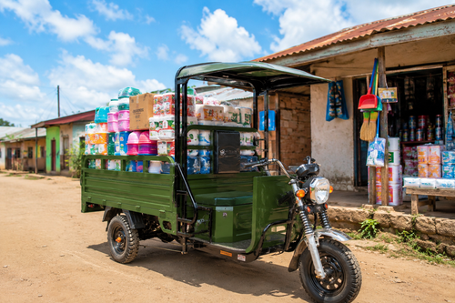 Heavy-Duty Electric Cargo Tricycle with Hydraulic Tipping – Agricultural & Household Use in Nigeria