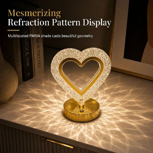 Rechargeable Touch Control Night Light 3 Color Stepless Dimmable Bedside Atmosphere Lamp for Bedroom Creative Birthday Gift