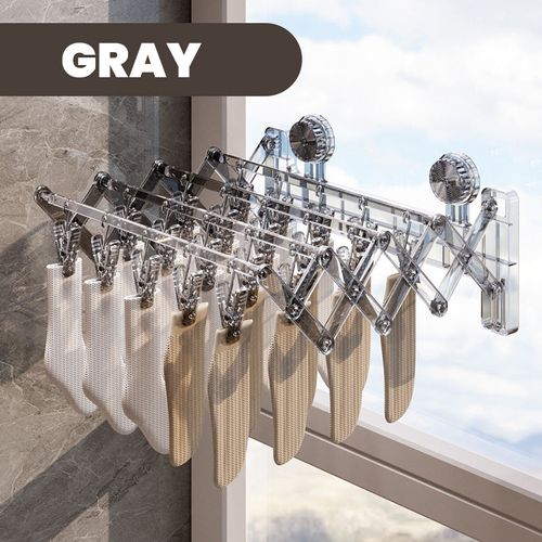 New style foldable suction cup sock drying rack