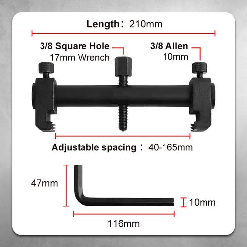 🔧Heavy-Duty Adjustable Crankshaft Pulley Removal Tool｜Universal Automotive Engine Puller ✨