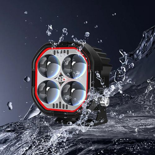 High Brightness Motorcycle Spotlight with Adjustable Bracket