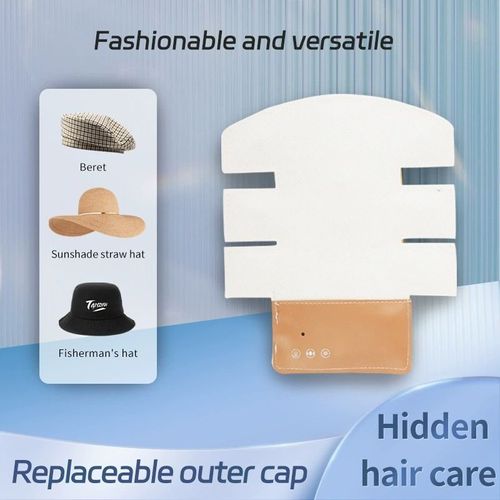 ✨ Red and blue light hair growth cap With Vibration Massage
