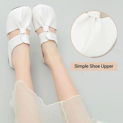 🔥Women's Soft Sole Knot Mules(US 6-6.5-EU 37 White)