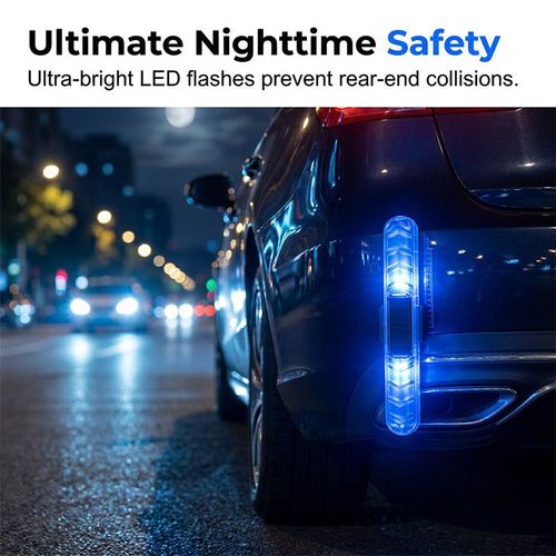 Solar-Powered LED Anti-Collision Warning Light