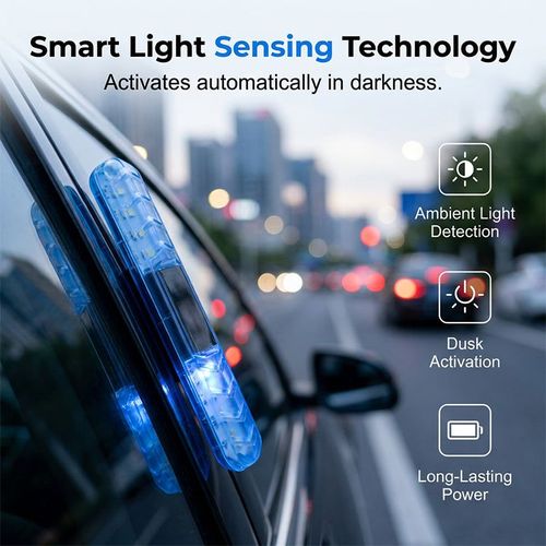 Solar-Powered LED Anti-Collision Warning Light