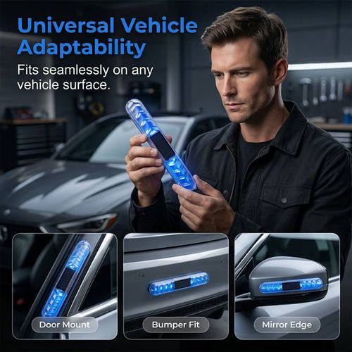 Solar-Powered LED Anti-Collision Warning Light