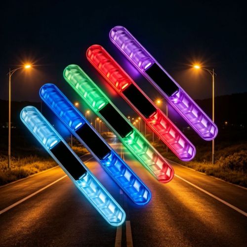 Solar-Powered LED Anti-Collision Warning Light
