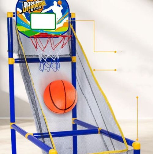Kids Indoor Basketball Arcade Game —Auto ball return, sturdy & safe