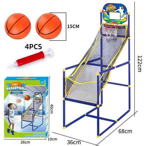 Kids Indoor Basketball Arcade Game —Auto ball return, sturdy & safe