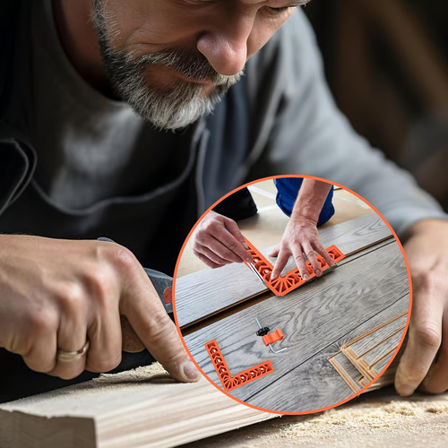 🔧90 Degree Corner Clamp & Positioning Square Set