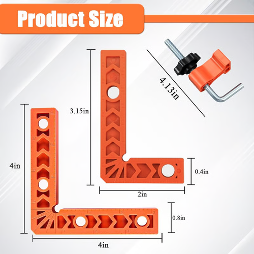 🔧90 Degree Corner Clamp & Positioning Square Set