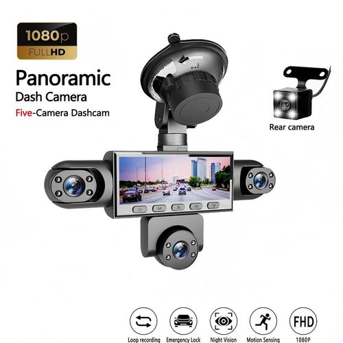 🚗📹 HD 1080P Multi-Lens Dash Cam with Night Vision – Multiple lenses, clear view day and night. 🔥✨