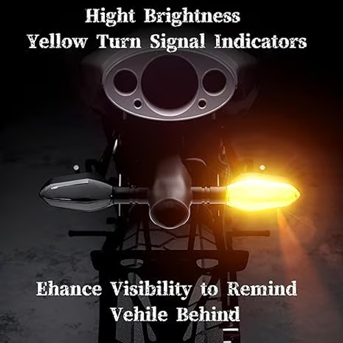 Motorcycle projection turn signals